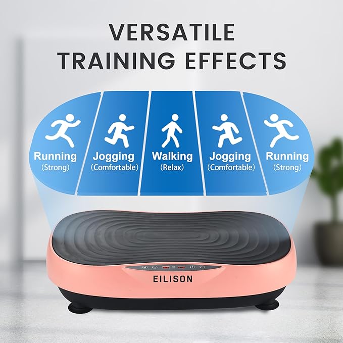 EILISON Glory Vibration Plate Exercise Machine - Lymphatic Drainage Whole Body Workout Vibration Platform, 99 Adjustable Speeds Power Shaping , Weight Loss Weight Loss, 350 lbs Capacity