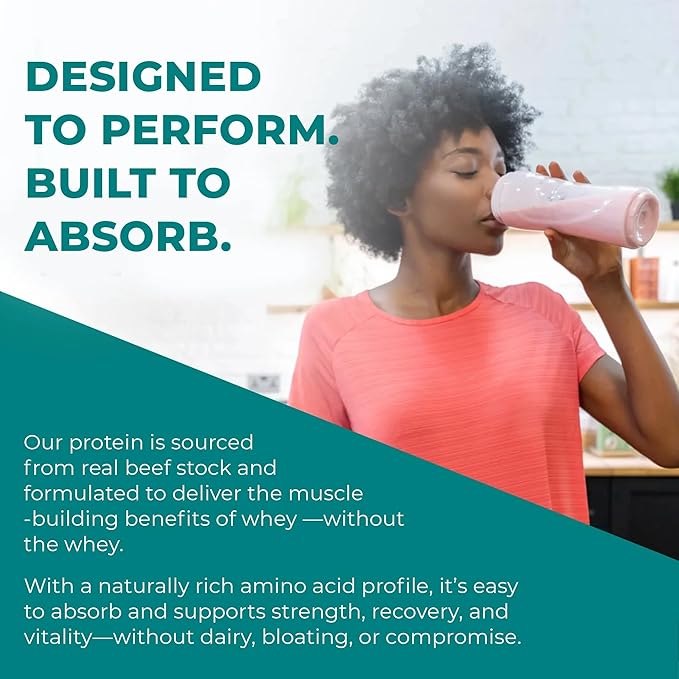 Reignite Wellness by JJ Virgin | Chocolate Paleo-Inspired All-in-One Shake | Gluten Free + Dairy Free Protein Powder | Contains 20G of Beef Protein with Vitamins, Minerals, Amino Acids | 30 Servings
