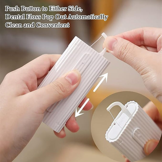 Ultra-Small Dental Floss Picks 2 Dispenser,Shred Resistant Flosser,20 Count Floss Sticks,Best Denal Tools for Oral Care,for Anywhere