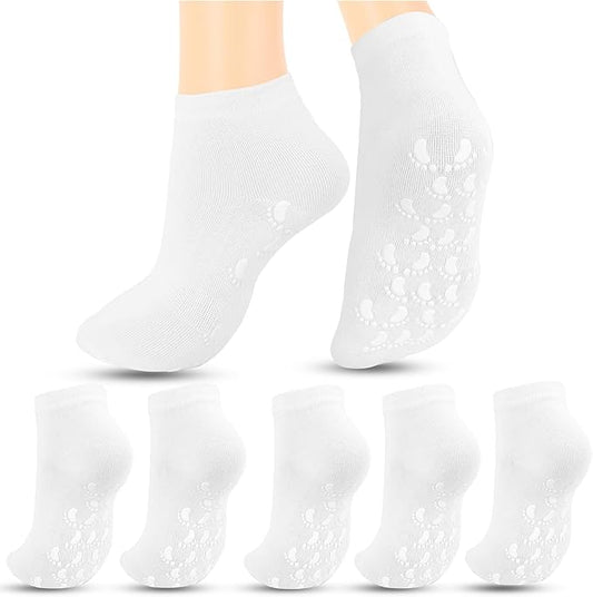 brookhaus Women Low Cut No Show Running Socks 6 Pairs - Cushioned Arch Support, Moisture Wicking Athletic Ankle Socks