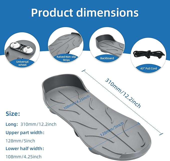 Knee Glider for Replacement, Leg Exerciser and Rehabilitation Device for Hip Replacement, ACL or PCL Surgery - Increase Range of Motion