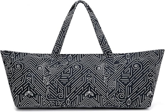 Large Yoga Mat Bag for Women Men, Travel Gym Bag for Pilates Office Beach Workout, Yoga Mat Tote Carrier with Mat Strap for 1/4" 1/2" Thick Exercise Yoga Mat