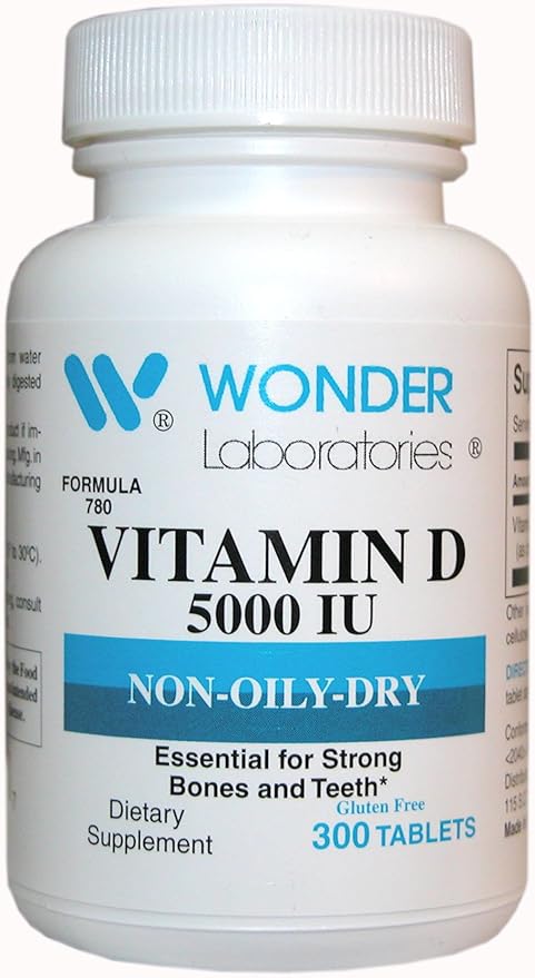 Vitamin D-3 5,000 Iu Dry Vitamin D-3 Nutritionally Supports a Healthy Immune System, Strong Bones, and Teeth