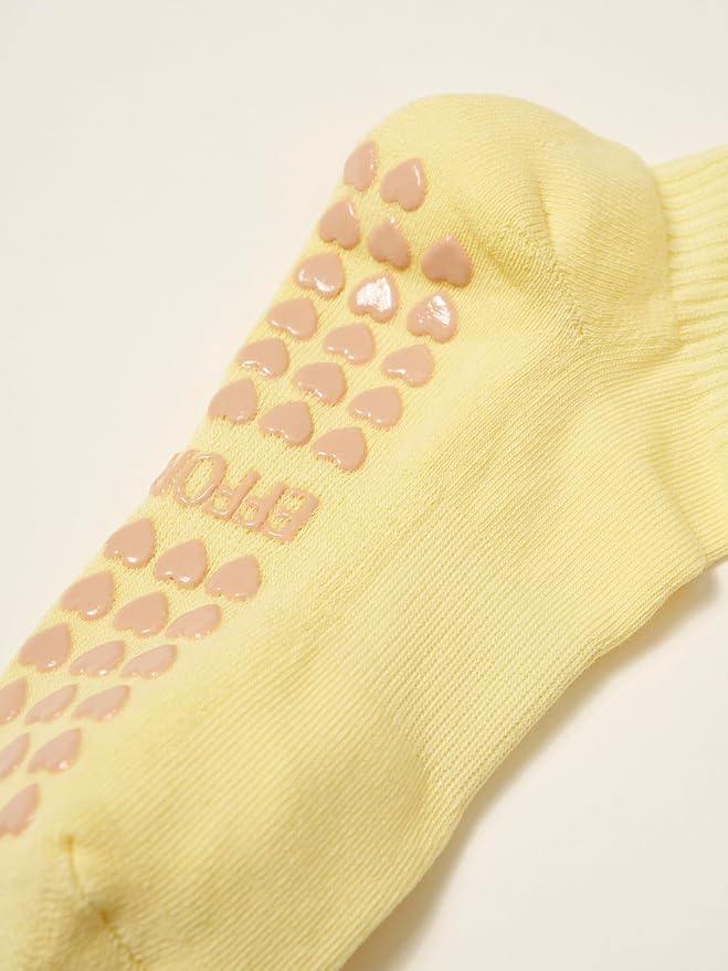 Shapes Studio Crew Half Calf Grip Socks, Cutest Fruits Pilates Socks, Ruffle socks, Non-Slip, Barre Yoga Fitness