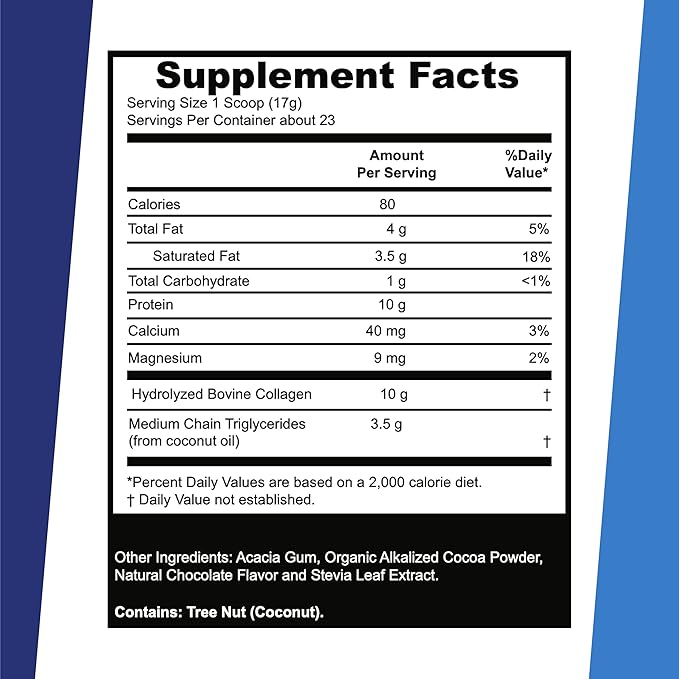 Superior Source Keto Collagen - Collagen Protein Powder with MCT Oil - Supports Hair, Skin, Nails & Joint Health - Dairy-Free - Chocolate, 14 oz