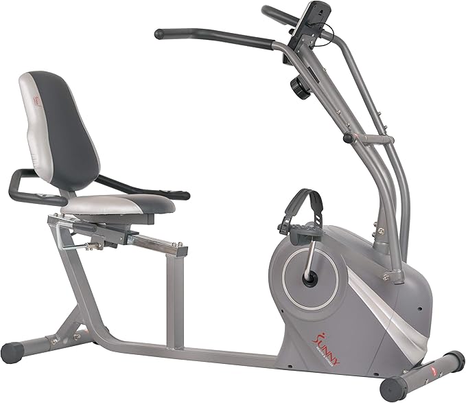 Sunny Health & Fitness Smart Elliptical Full-Body Cross Training Machine w/Extended Stride, Cardio Exercise Trainer for Home, Free SunnyFit App Bluetooth Connection, Optional 12" or 16" Stride Length