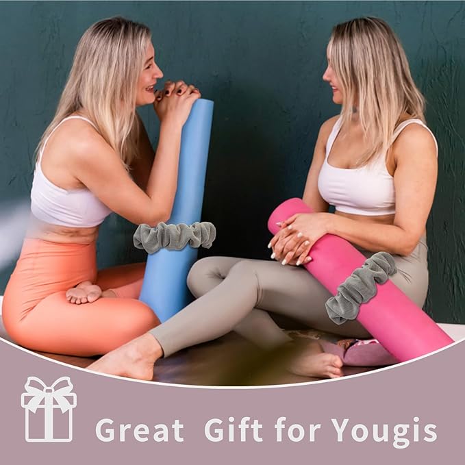 Yoga Mat Scrunchie – Stylish Yoga Mat Strap – Stretch-Fit for All Standard Mats – Lightweight, Travel-Friendly(Mat Excl.)