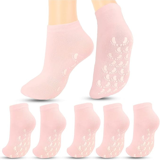 brookhaus Women Low Cut No Show Running Socks 6 Pairs - Cushioned Arch Support, Moisture Wicking Athletic Ankle Socks