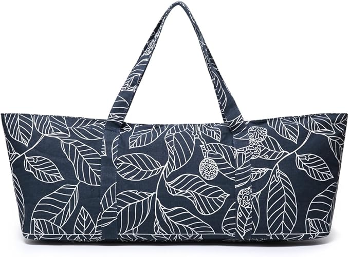 Large Yoga Mat Bag for Women Men, Travel Gym Bag for Pilates Office Beach Workout, Yoga Mat Tote Carrier with Mat Strap for 1/4" 1/2" Thick Exercise Yoga Mat