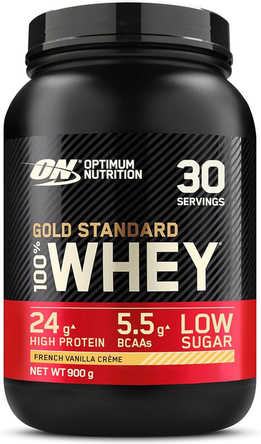 Optimum Nutrition Gold Standard 100% Whey Protein Powder, French Vanilla Creme, 2 Pound (Packaging May Vary)