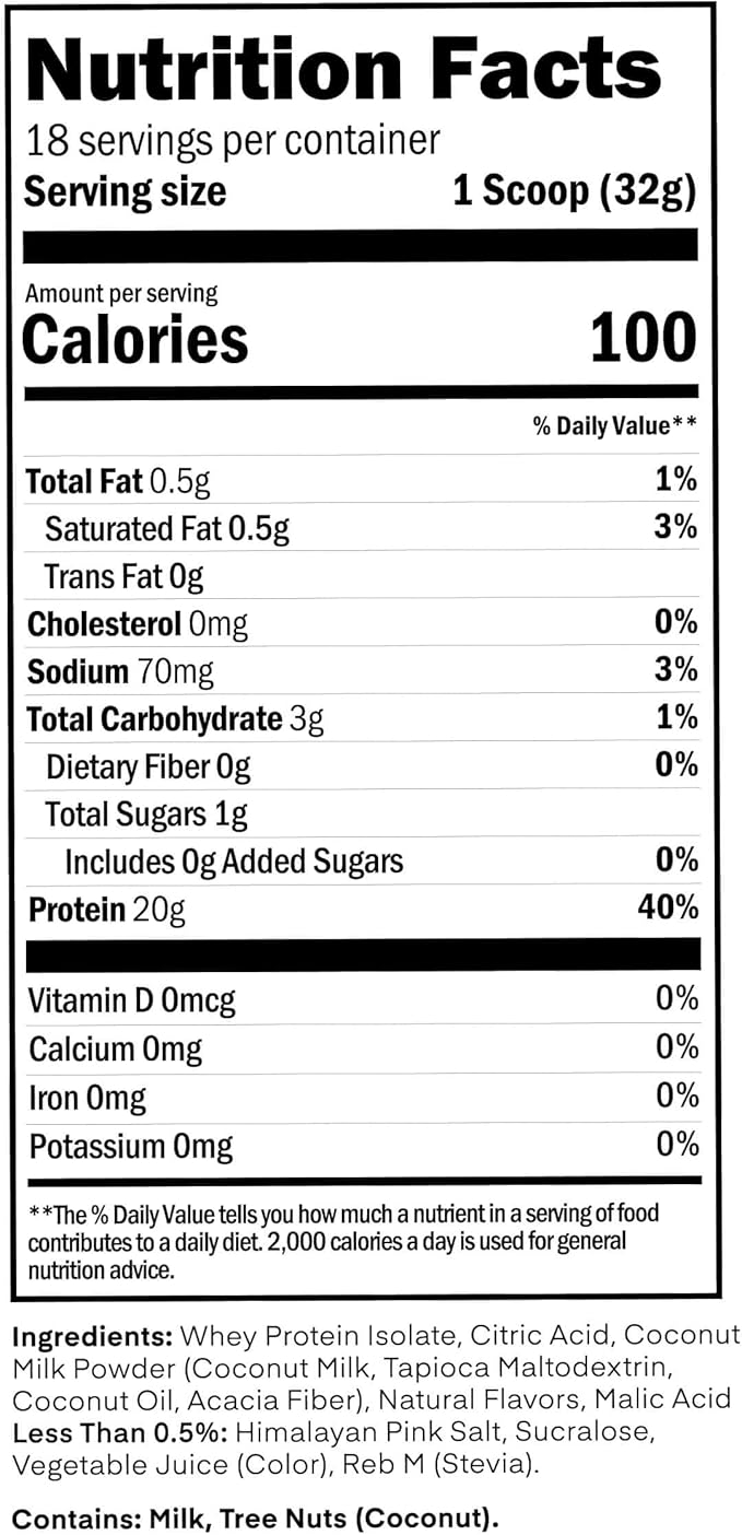 Oath Nutrition Clear Whey Isolate Protein Powder, Raspberry Lemonade, 20g Complete Protein per Serving, No Added Sugar, Grass-Fed, 18 Servings