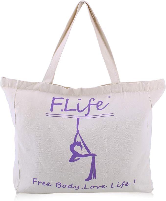 Aerial Silks 13 Yards Hardware Kit Medium stretch Aerial Yoga Hammock Acrobatics- Include Carabiners,Rescue 8,Swivel, Height Adjustment Strap, Portable Storage (Petal)