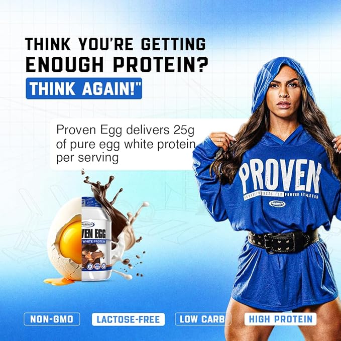 Gaspari Nutrition Proven Egg, 100% Egg White Protein, 25g Protein, Keto Friendly, Dairy and Lactose Free, Soy Free (2 lbs, Banana Nut Bread)