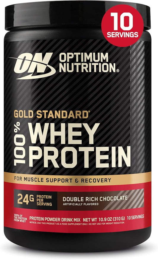 Optimum Nutrition Gold Standard 100% Whey Protein Powder, Double Rich Chocolate, 0.68 Pound (Pack of 1)