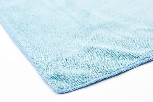 The Rag Company - Sport & Workout Towel - Gym, Exercise, Fitness, Spa, Ultra Soft, Super Absorbent, Fast Drying Premium Microfiber, 320gsm, 16in x 27in (3-Pack) (Royal Blue + Light Blue + Black)
