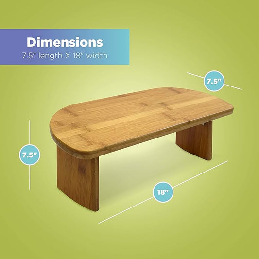 Bean Products Bamboo Foldable Meditation Bench – Supportive and Portable Folding Kneeling Stool for Zen Practice – Ergonomic Design for Seiza, Meditation, Prayer and Travel – Made in USA