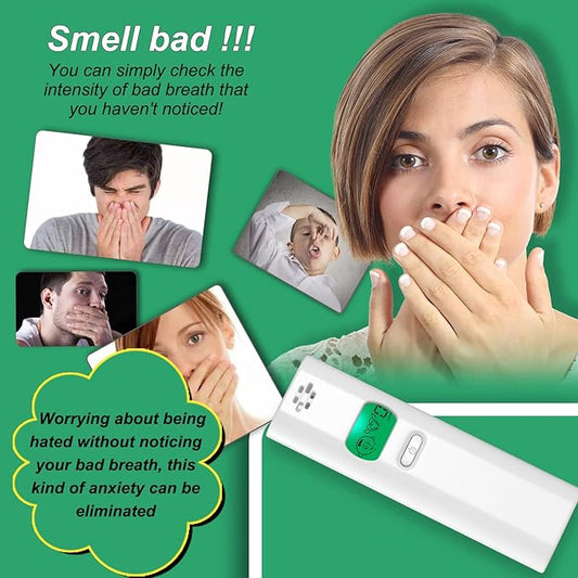 Oral Odor Freshening Detector - Portable Bad Oral Odor Monitor, Oral Meter Device Focused on Oral Cavity Health with Odor Checking for Precise Bad Smell Detection