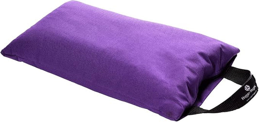 Hugger Mugger 10lb Yoga Sandbag - Adds Weight to Your Poses, Zipper Cover, Sturdy Handle, Silica Sand Filling, Durable Material