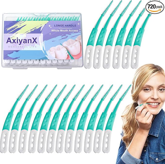 84PCS Portable Soft Dental Floss Picks,Soft Silica toothpicks,flossers for Adults Teeth Cleaning Tools,interdental Brushes Between Teeth,Disposable Dental Picks