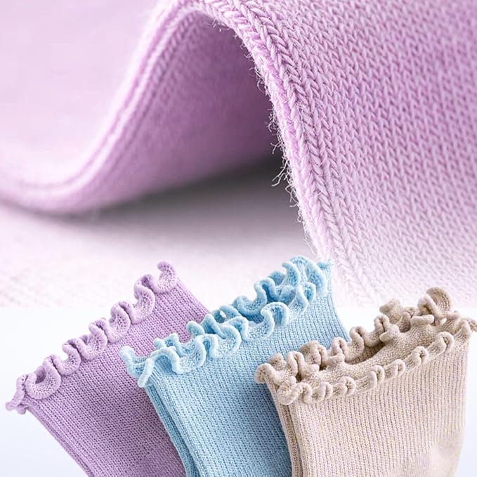 3/6 Pairs Cute Pilates Socks with Grips,Yoga Socks Barre Sock Non Slip Embroidery for Barre Ballet Workout