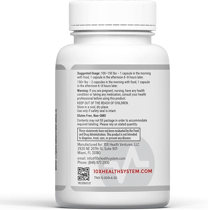 10X Health Optimize Multivitamin for Men - 90 Capsules, Methylated Multivitamin 34 in 1 Formula with 800 mcg of Vitamin B12, 5-MTHF, NAC - Methyl B Complex, MTHFR Supplement