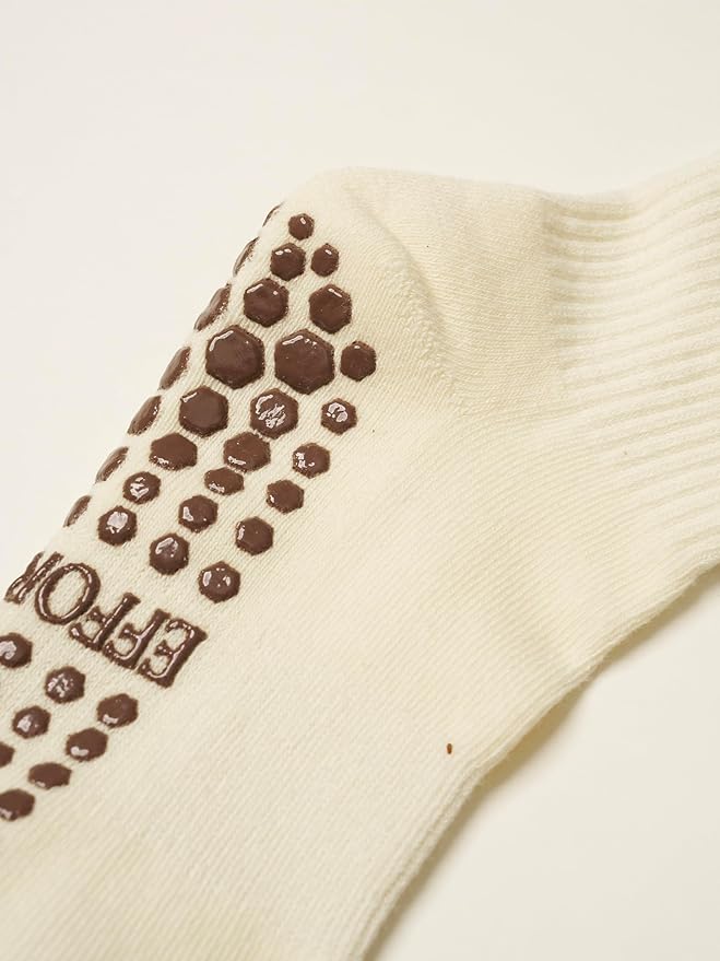 Shapes Studio Crew Half Calf Grip Socks, Cutest Fruits Pilates Socks, Ruffle socks, Non-Slip, Barre Yoga Fitness