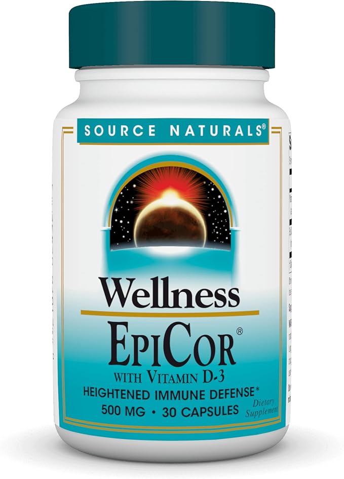 Source Naturals Wellness EpiCor with Vitamin D-3 for Heightened Immune Defense* - 30 Capsules