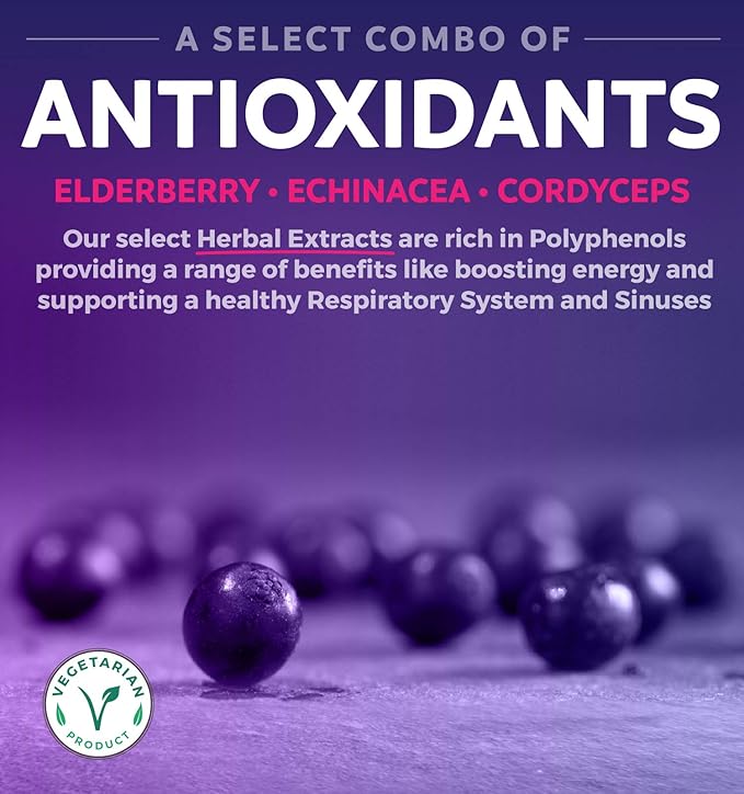 Vitamin C Immune Support Supplement - Immune Boost Blend with Elderberry Vitamin C and Zinc for Daily & Seasonal Support - Magnesium Zinc VIT C & D and Herbal Defense Complex (2 Months Supply)