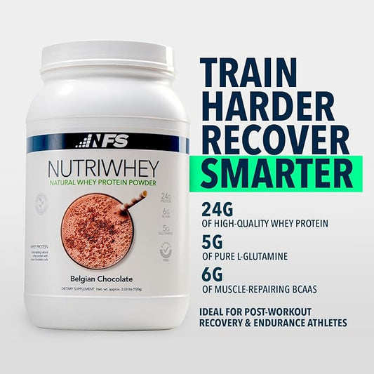 NF Sports Post Workout Nutri Whey Protein Powder, Dietary Supplement, Amino Energy, Supports Immunity, BCAA Powder, Helps Fight Stress (Alpine Strawberry Powder, 828g, 23 Servings)
