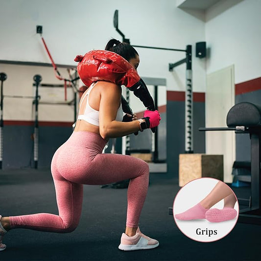Non Slip Pilates Socks with Grips for Women, Yoga Socks For Pure Barre,Hospital, Athletic Socks