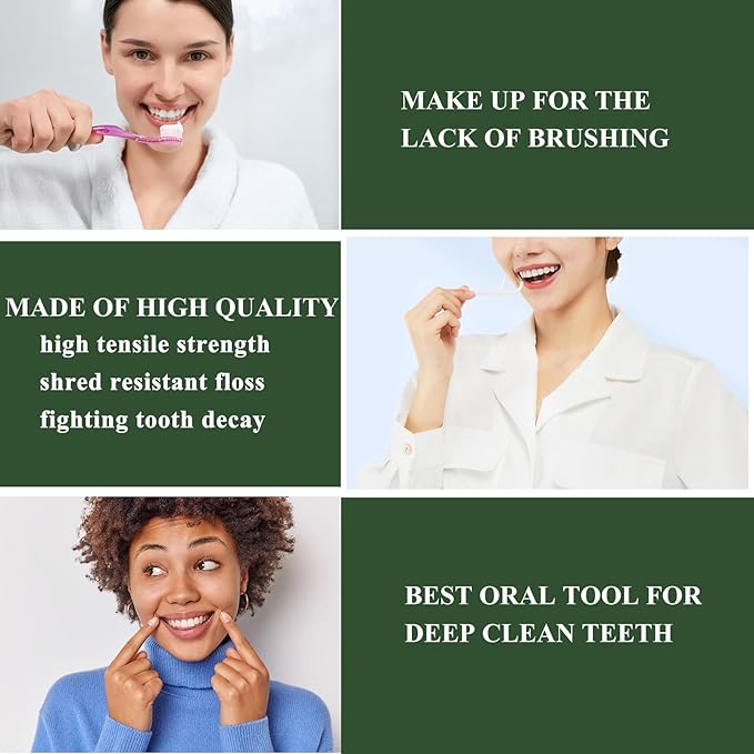 520 Count Dental Floss Picks with 2 Floss Dispenser-3 x Teeth Cleaning Advanced Clean Floss Stick,Perfect for Molar Tight Teeth Interdental Spaces,Fight Tooth Decay,Family Toothpicks(5 Pack)