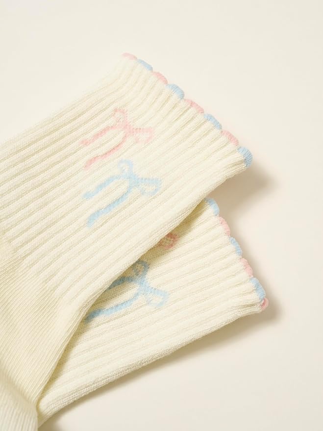 Shapes Studio Crew Half Calf Grip Socks, Cutest Fruits Pilates Socks, Ruffle socks, Non-Slip, Barre Yoga Fitness