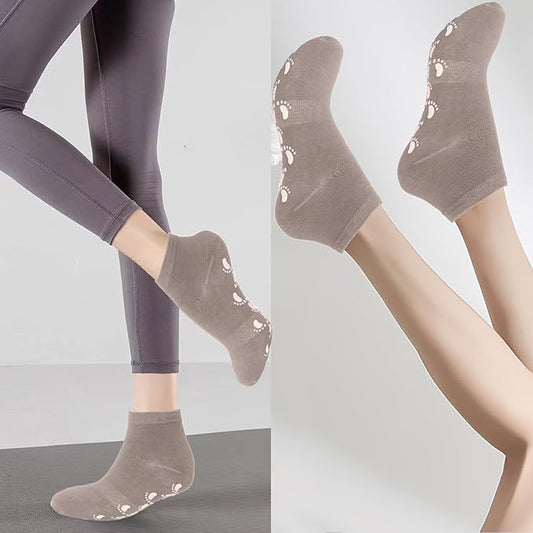 brookhaus Women Low Cut No Show Running Socks 6 Pairs - Cushioned Arch Support, Moisture Wicking Athletic Ankle Socks