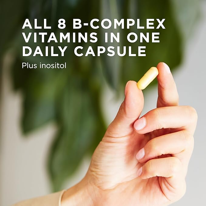 Solgar B-Complex "100", 250 Vegetable Capsules - Nervous System Support - Supports Energy Metabolism - Non-GMO, Vegan, Gluten Free, Dairy Free, Kosher - 250 Servings