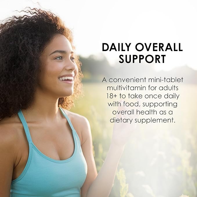 MASON NATURAL Daily Mini Multi Vitamins with Iron, Vitamins A, C, D, E, B1, B2, B3, B6, B12, Folate & Calcium, 100 Day Supply (1 Pack)