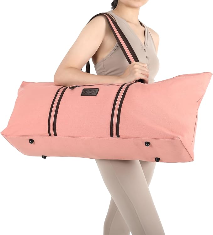 with Multi-Functional Storage Pockets Full-Zip Extra Large Yoga Mat Tote Bag Sports Gym Pilates Bag