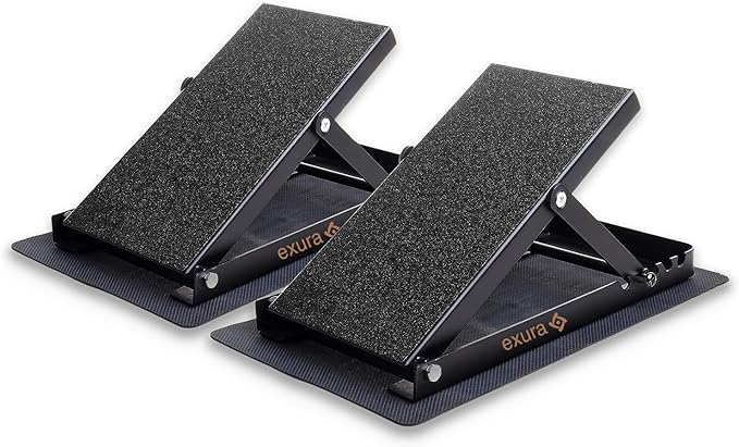 Exura Slant Board Calf Stretcher Adjustable Slant Board, Knees Over Toes, Incline Board, Achilles Stretcher, Ankle Stretcher, Squat Wedge, Stretch Board, Physical Therapy, Calf Pro Board