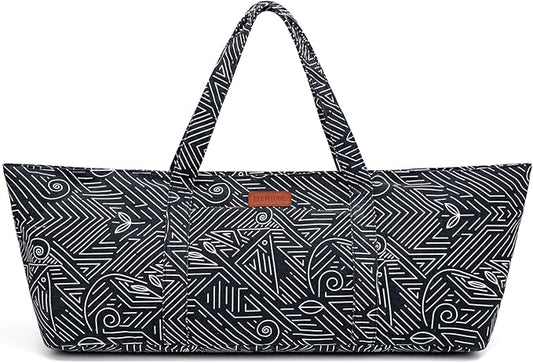 Large Yoga Mat Bag for Women Men, Travel Gym Bag for Pilates Office Beach Workout, Yoga Mat Tote Carrier with Mat Strap for 1/4" 1/2" Thick Exercise Yoga Mat