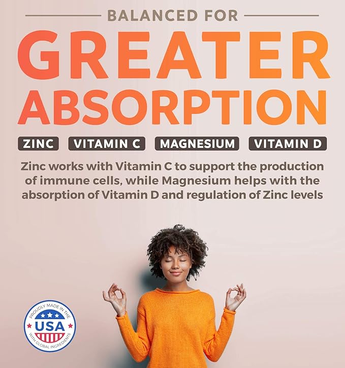 Vitamin C Immune Support Supplement - Immune Boost Blend with Elderberry Vitamin C and Zinc for Daily & Seasonal Support - Magnesium Zinc VIT C & D and Herbal Defense Complex (2 Months Supply)