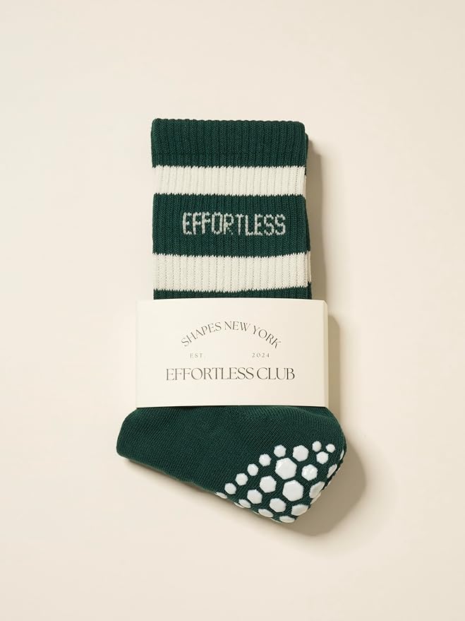 Shapes Studio Crew Half Calf Grip Socks, Cutest Fruits Pilates Socks, Ruffle socks, Non-Slip, Barre Yoga Fitness