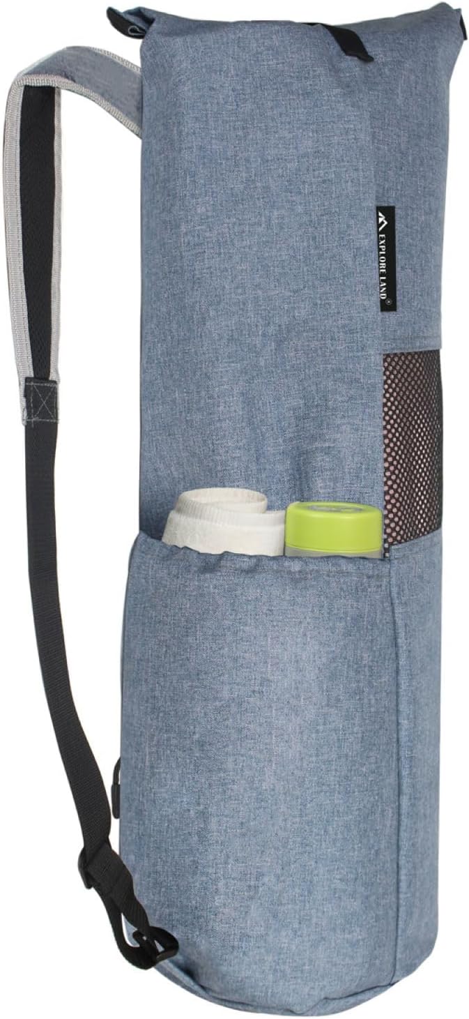 Explore Land Oxford Yoga Mat Storage Bag with Breathable Mesh Window and Large Pockets