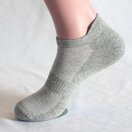 brookhaus Women Low Cut No Show Running Socks 6 Pairs - Cushioned Arch Support, Moisture Wicking Athletic Ankle Socks