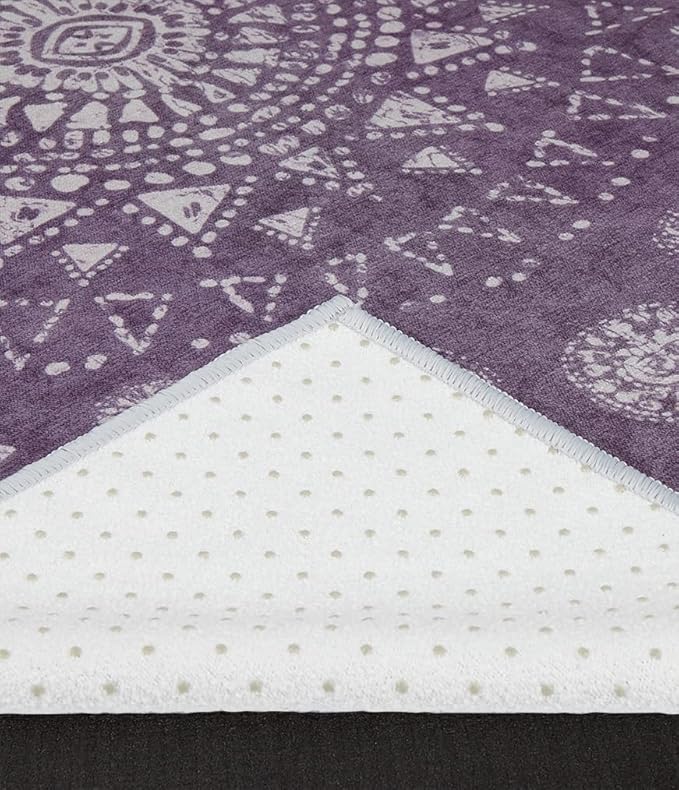Manduka Yogitoes Hot Yoga Mat Towel - 71" | Moisture Activated Grip | Patented Silicone Nubs | Highly Absorbent, Durable & Easy Care | Made from Recycled Materials | 71 x 24 Inches
