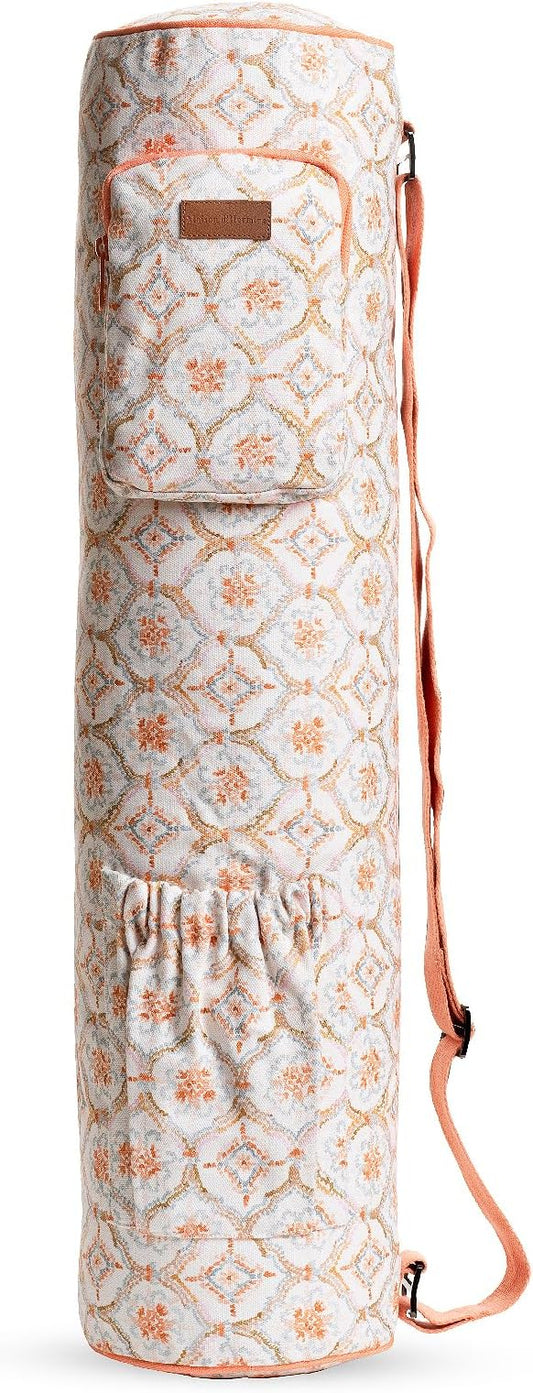 Maison d' Hermine Yoga Mat bag, Cylindrical bag for Woman&Men, yoga mat Bag &Adjustable shoulder straps Yoga Mat Carrier Bag with Drawstring Water Bottle Pocket and zipper pocket
