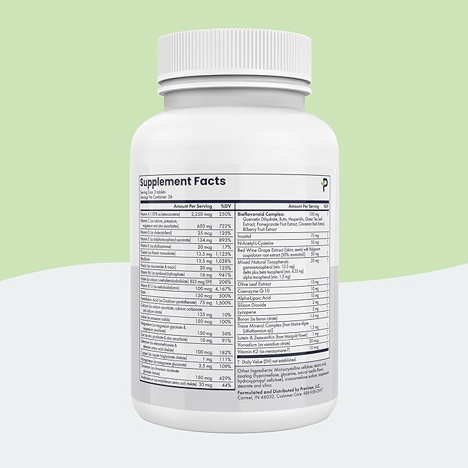 Multivitamin, Mineral & Antioxidant Plus - Multivitamin for Men & Women with Vital Nutrients, Vitamin C & Vitamin D & Vitamin E, 112 Tablets