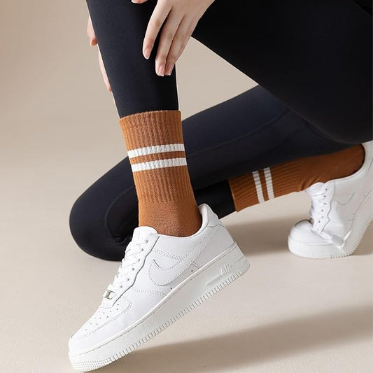 3/6 Pairs Cute Pilates Socks with Grips,Yoga Socks Barre Sock Non Slip Embroidery for Barre Ballet Workout