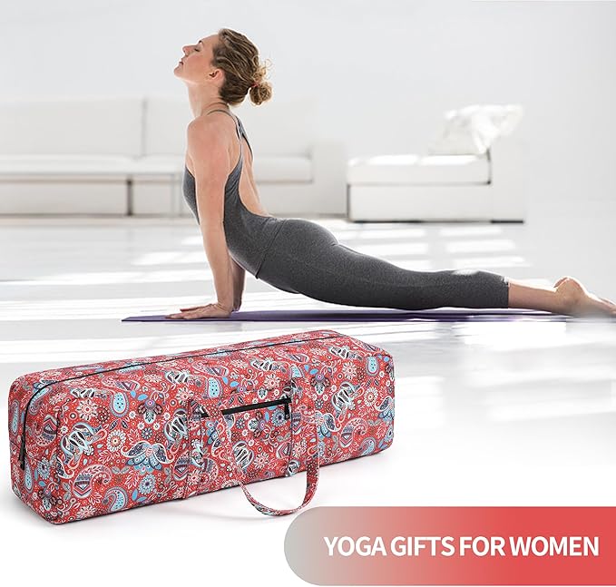 Boulder Bee | Yoga Mat Bag | Large Yoga Mat Carrier with Wet Pocket | Yoga Gifts | Gym Tote Bag for Women