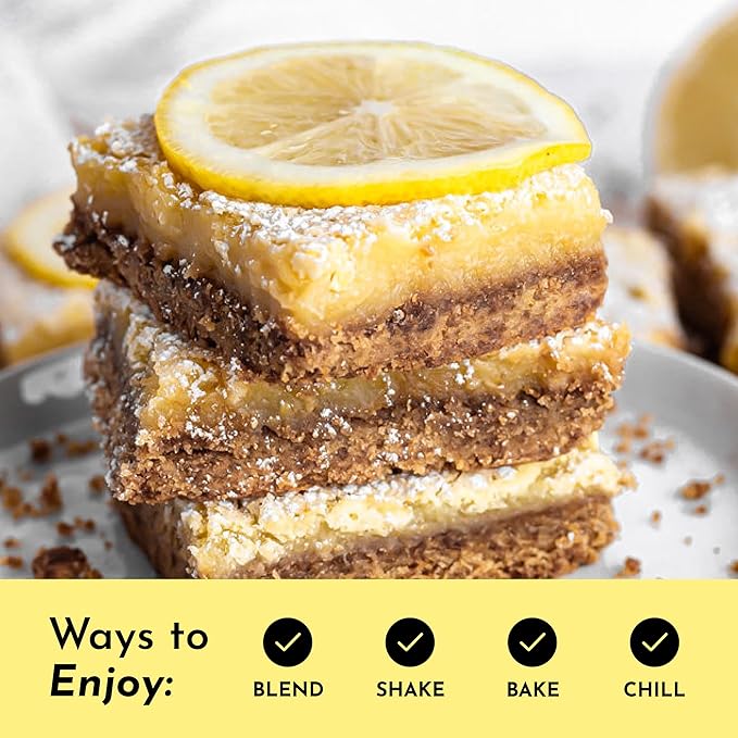 JUST INGREDIENTS Lemon Swish Protein Powder - Grass-Fed Whey, Lemon Flavor - 1.44 lb,