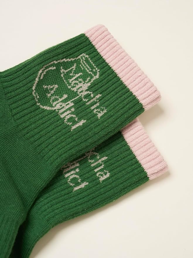 Shapes Studio Crew Half Calf Grip Socks, Cutest Fruits Pilates Socks, Ruffle socks, Non-Slip, Barre Yoga Fitness