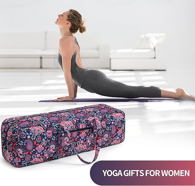 Boulder Bee | Yoga Mat Bag | Large Yoga Mat Carrier with Wet Pocket | Yoga Gifts | Gym Tote Bag for Women